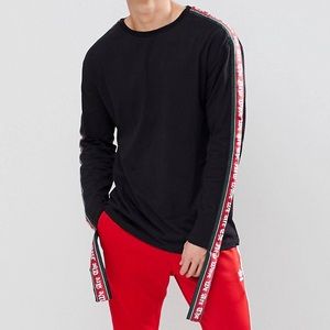 Long Sleeve T-Shirt With Taping